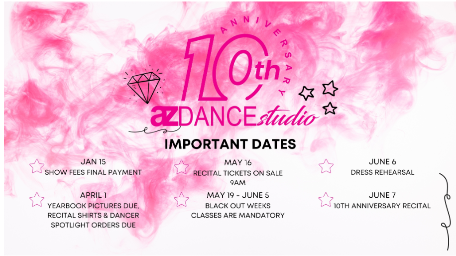 AZ Dance Studio 10th Anniversary Recital